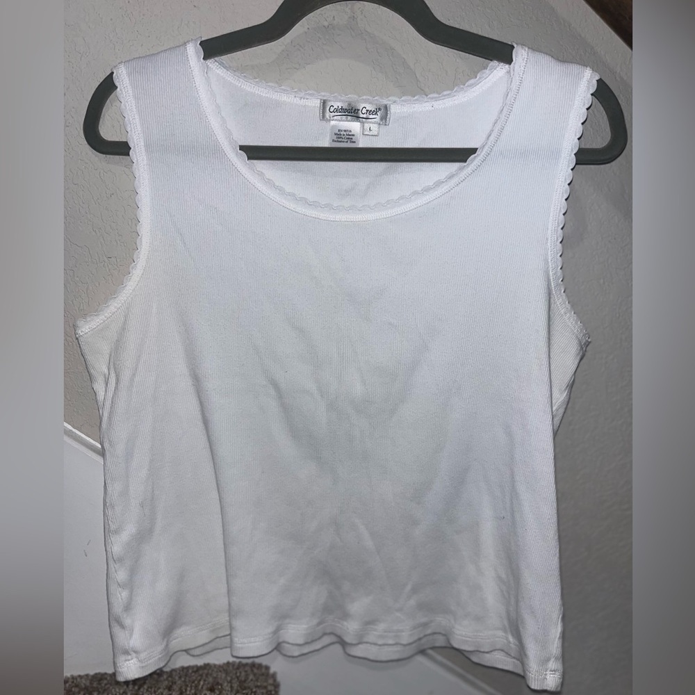 Coldwater Creek Classic White Tank Top